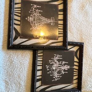 Hobby Lobby Black and White Chandelier Wall Art (2 pictures)